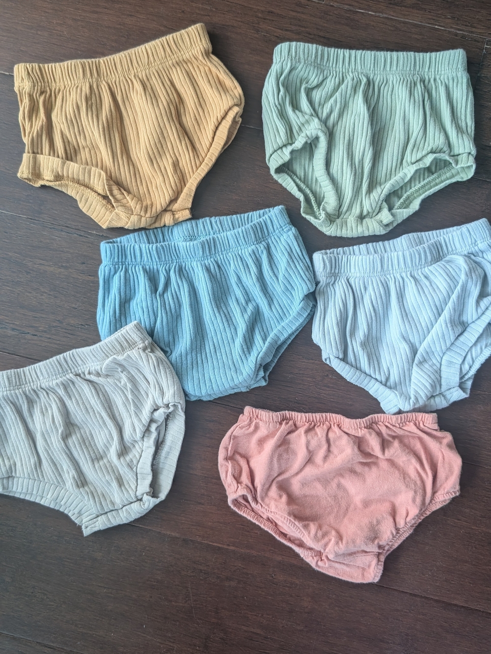 Kids Ribbed Cotton Bloomers - Multi Color Pack